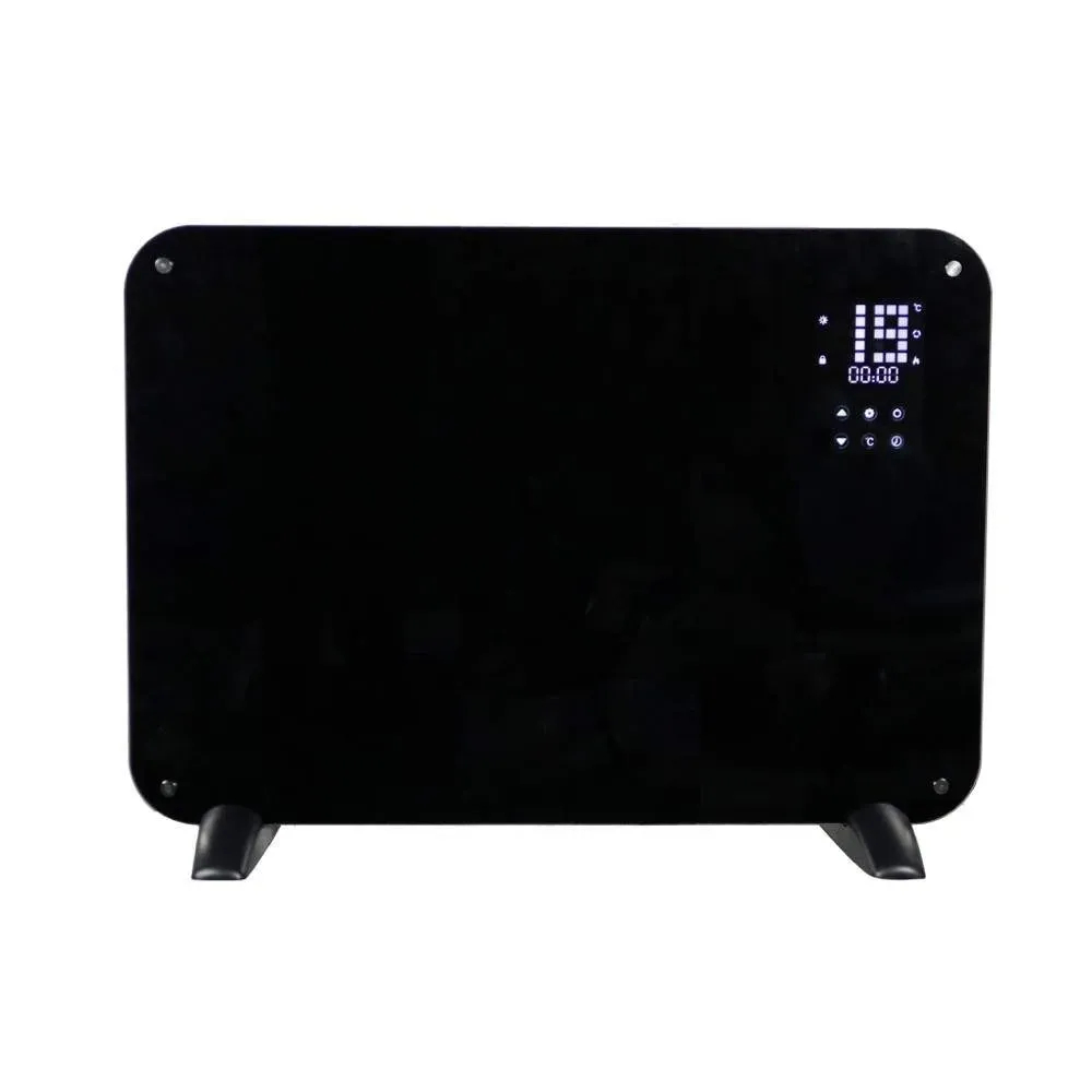 panel de calefacción de vidrio negro 500/1000W - LEO 12702 Gmr Trading - 1
