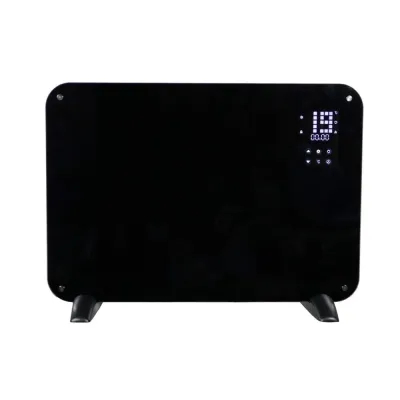 panel de calefacción de vidrio negro 500/1000W - LEO 12702 Gmr Trading - 1