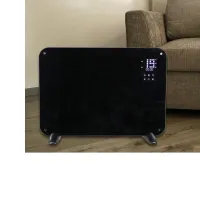 panel de calefacción de vidrio negro 500/1000W - LEO 12702 Gmr Trading - 2