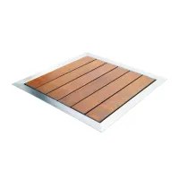 Pool shower - Tropical wood and stainless steel PLUVIUM AstralPool - 4