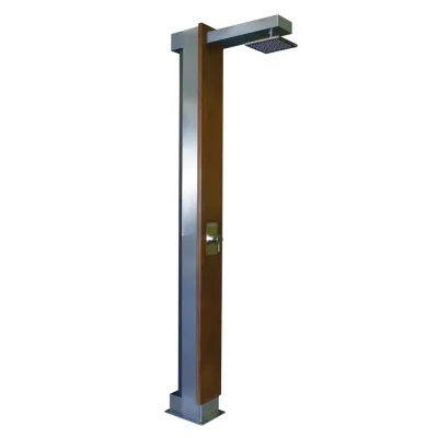 Pooldusche - Tropenholz und Edelstahl PLUVIUM AstralPool - 1