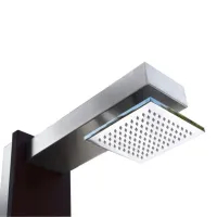 Pool shower - Tropical wood and stainless steel PLUVIUM AstralPool - 5