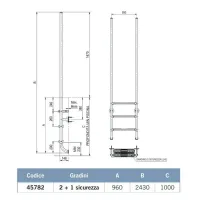 Scale per piscina - Elegante con gradino di sicurezza aggiuntivo AstralPool - 2