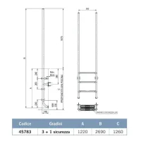 Zwembadladder - Elegant met extra veiligheidstap AstralPool - 3