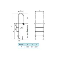 Poolleiter mit schmalem Handlauf AstralPool - 2