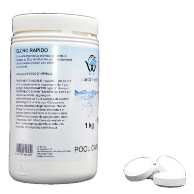 Cloro 30g pastiglie al 56% - Dicloro biocida a rapida dissoluzione LordsWorld - 1