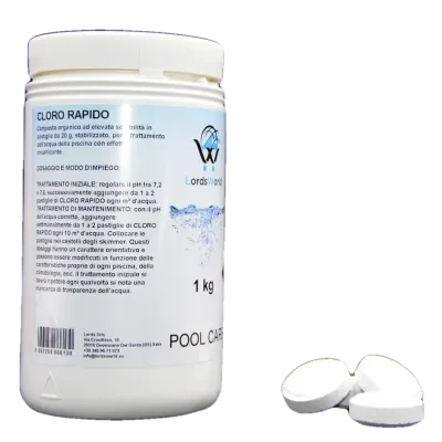 Tabletas de dicloro de 30g 56% - Biocida de disolución rápida de cloro LordsWorld - 1