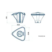 Dispensador de tabletas de cloro para piscina - serie shark 36620 AstralPool - 2