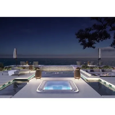 Öffentliches Spa - Verona - Eingebaute Serie - Überlaufrand AstralPool - 4