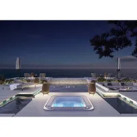 Öffentliches Spa - Verona - Eingebaute Serie - Überlaufrand AstralPool - 4