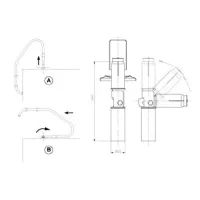 Ancrage de l'échelle de piscine - Joint en acier AstralPool - 3