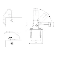 Pool ladder anchorage - Steel joint AstralPool - 4