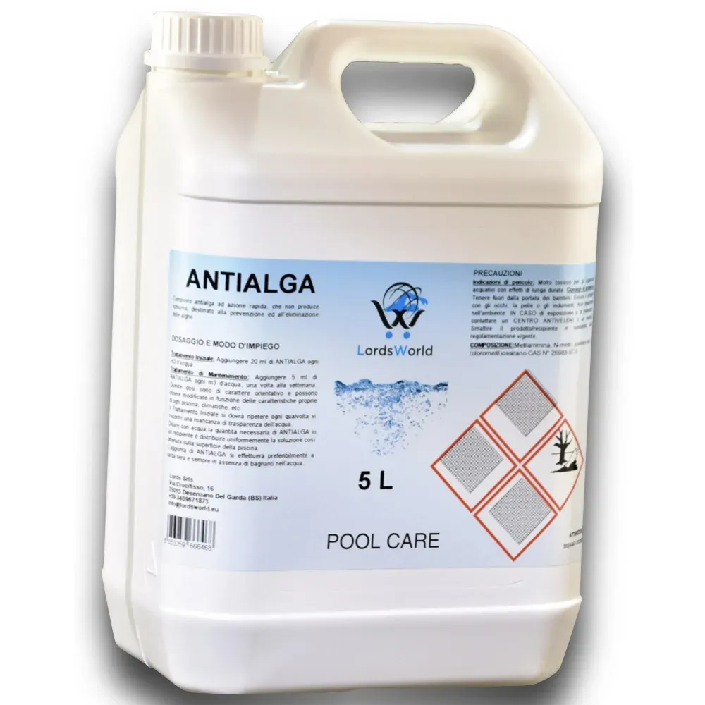 Alghicida per piscine - Soluzione liquida senza schiuma LordsWorld - 5 Alghicida per piscine - Soluzione liquida senza schiuma LordsWorld - 5