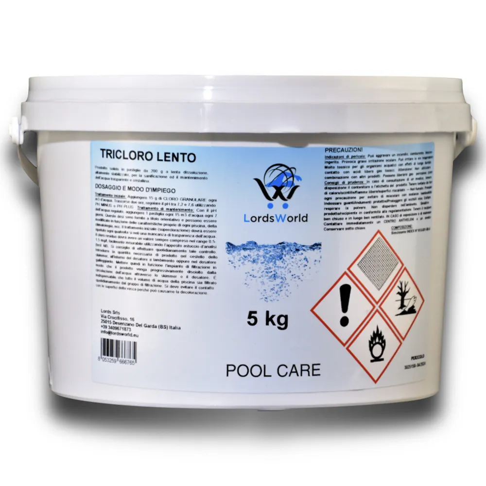 Tabletas de cloro de 200gr - Biocida de tricloro de disolución lenta LordsWorld - 5