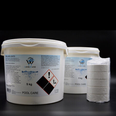 200gr Chloortabletten - Langzaam oplossende trichloor biocide LordsWorld - 10