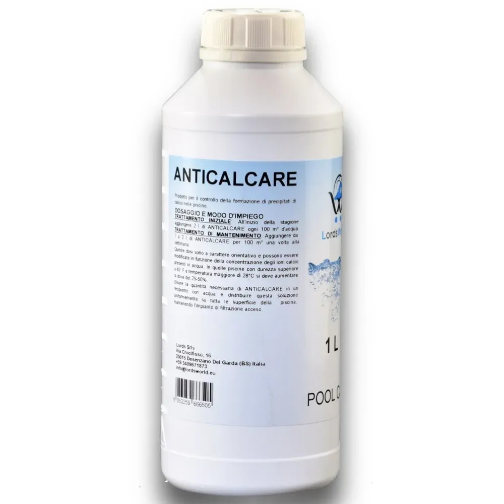 Inhibiteur de calcaire pour piscine - Solution liquide LordsWorld - 1