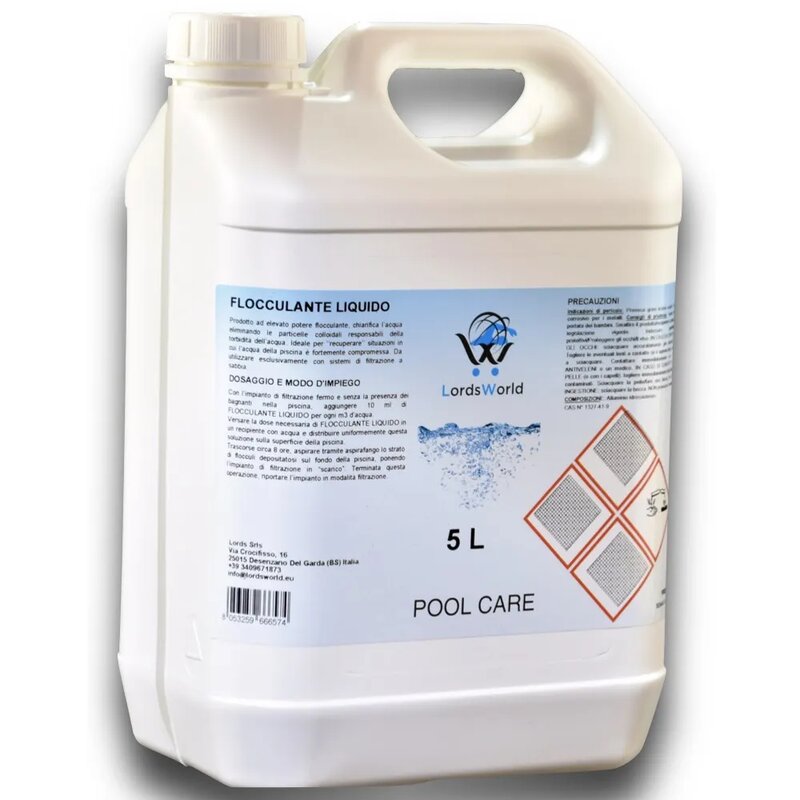 Floculant pour Piscine - Anti-turbidité - Comprimés et liquides LordsWorld - 5