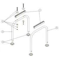Table de trampoline de piscine en polyester et fibre de verre AstralPool - 4