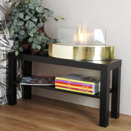 Chimenea de mesa de bioetanol dorada de 2.5 kW/h - VANDA 00098 Gmr - Trading - 3