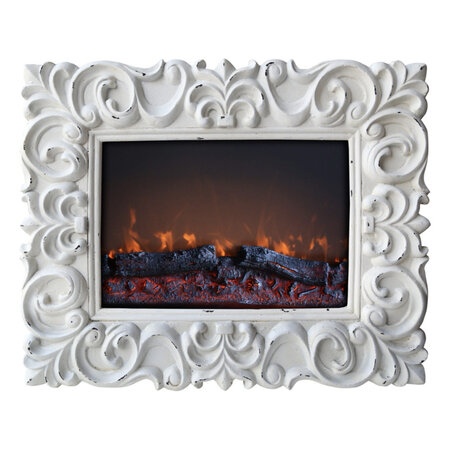 1400/1800W elektrische open haard in shabby stijl - CHIC 00179 Gmr - Trading - 1