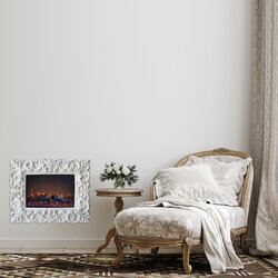 1400/1800W elektrische open haard in shabby stijl - CHIC 00179 Gmr - Trading - 3