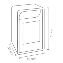 3 kW bordeaux belüfteter Bio-Kamin FIAMMETTA Jr 00252 Gmr - Trading - 4
