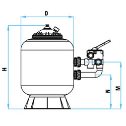 Zwembadfilter - gespoeld filter BERLIJN AstralPool - 4