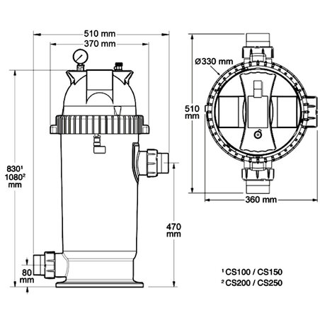 Pool cartridge filter - CS ZODIAC Zodiac - 3