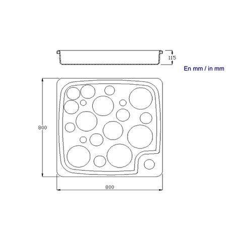 Piatto doccia per piscina - Scarico inferiore regolabile AstralPool - 3