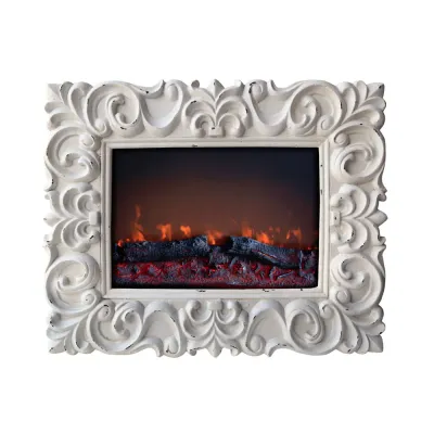 1400/1800W shabby-style electric fireplace - CHIC 00179 Gmr Trading - 1