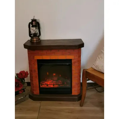chimenea eléctrica estilo ladrillo 1400/1800W - BRICCHETTO 00193 Gmr Trading - 2