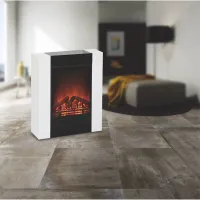 1500W white electric fireplace - Adjustable flame 00249 Gmr Trading - 2