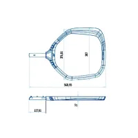 Rete raccolta sporco piscina - SERIE SHARK AstralPool - 4