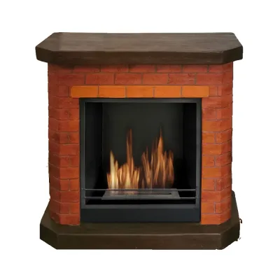 chimenea bio de estilo ladrillo de 2.5 kW/h - BRICCHETTO 00260 Gmr Trading - 1