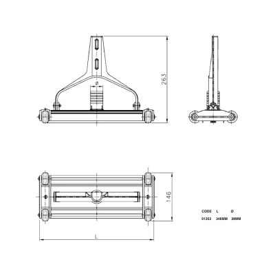 Aspirateur de boue pour piscine - Aluminium extrudé anodisé AstralPool - 4