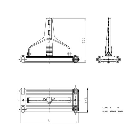 Zwembad modderstofzuiger - Geanodiseerd geëxtrudeerd aluminium AstralPool - 5