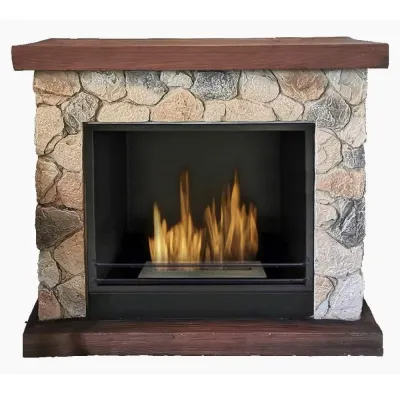 2.5 kW/h Stone-style bio fireplace - SASSO 00261