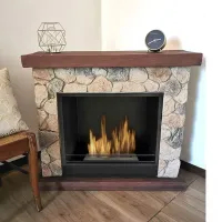 Chimenea bio de estilo piedra 2.5 kW/h - SASSO 00261 Gmr Trading - 2
