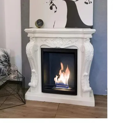 2,5 kW/h weißer Bio-Kamin - IMPERO 00262 Gmr Trading - 1