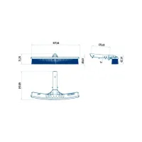 Brosse de nettoyage pour piscine - Série Shark AstralPool - 2